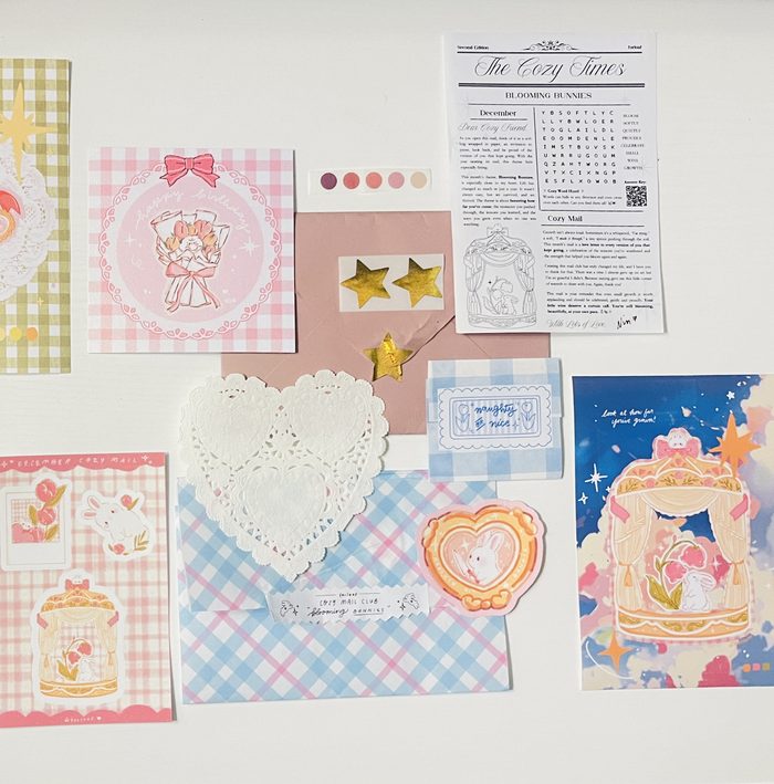 Handmade snail mail collection