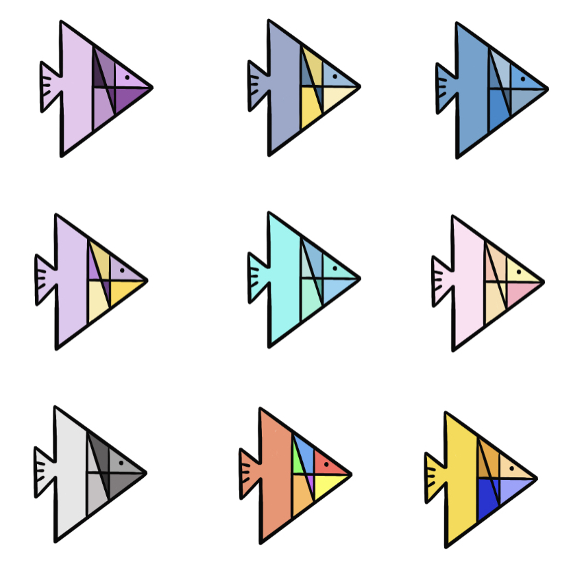 Hannah logo color explorations